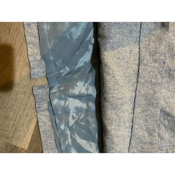 Banana Republic NWT Silk/Linen Blend Blue Textured Pencil Skirt, Sz 14, MSRP $88 - Picture 2 of 11